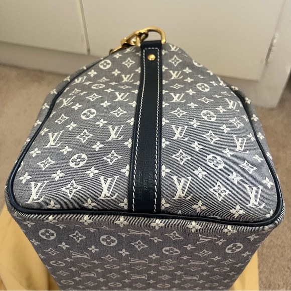 LOUIS VUITTON Idylle Encre Bandouliere Navy Blue Canvas Monogram Speedy 30 Bag - Picture 4 of 12